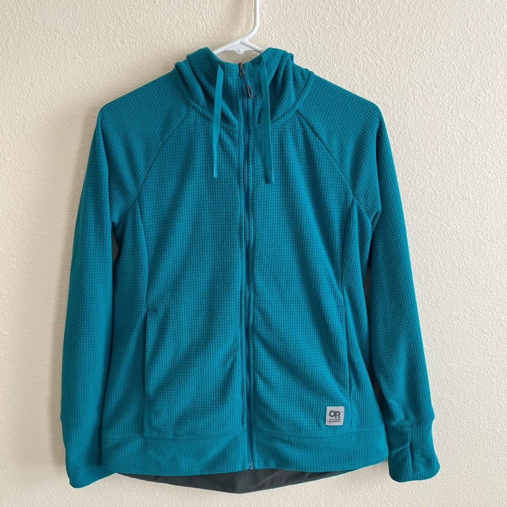 Women’s Outdoor Research Trail Mix grid fleece full zip